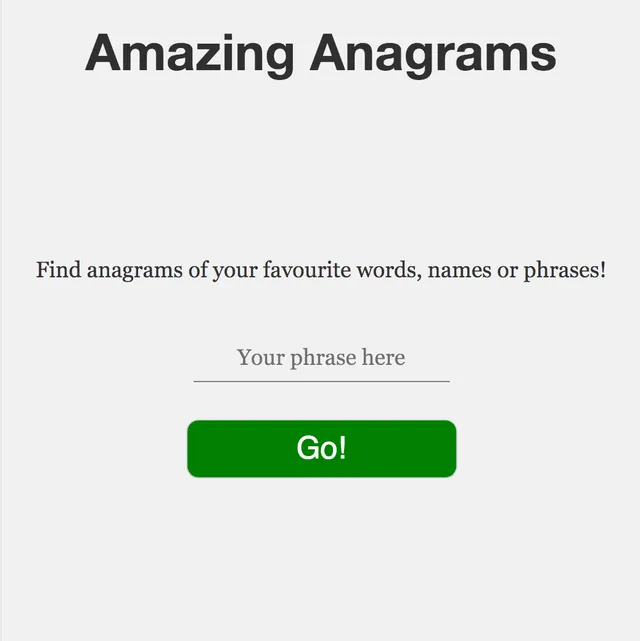 Amazing Angrams 🔀