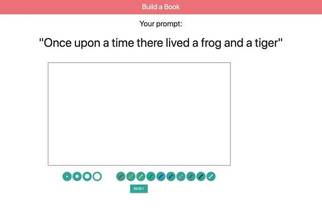 Screenshot of "Build a Book"