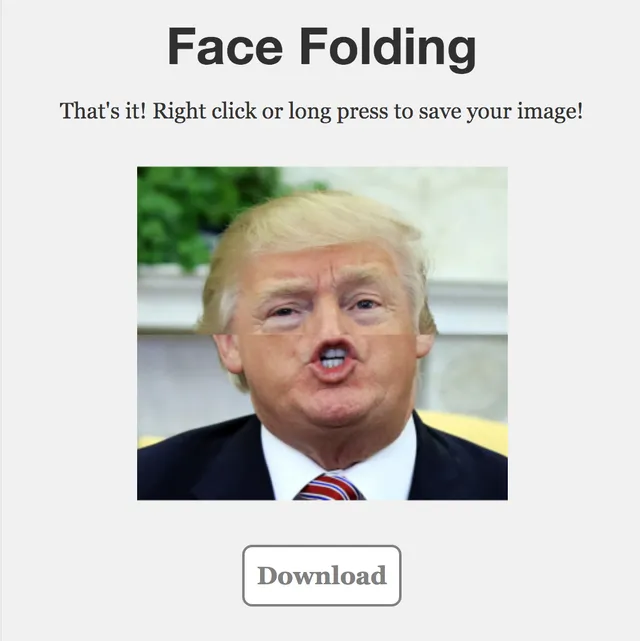 Face Folding 😜
