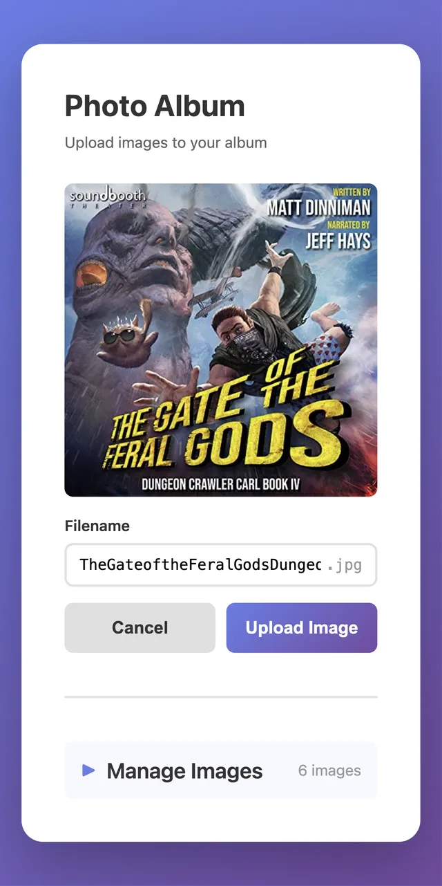 Screenshot of Trmnl Plugin Photo Album